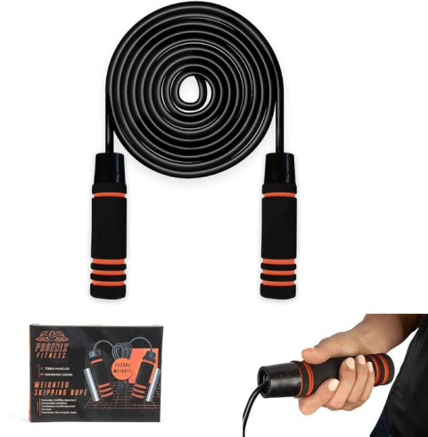 Phoenix Fitness RY916 skakanka obciążeniowa 2x200g Phoenix Fitness RY916 skakanka obciążeniowa 2x200g